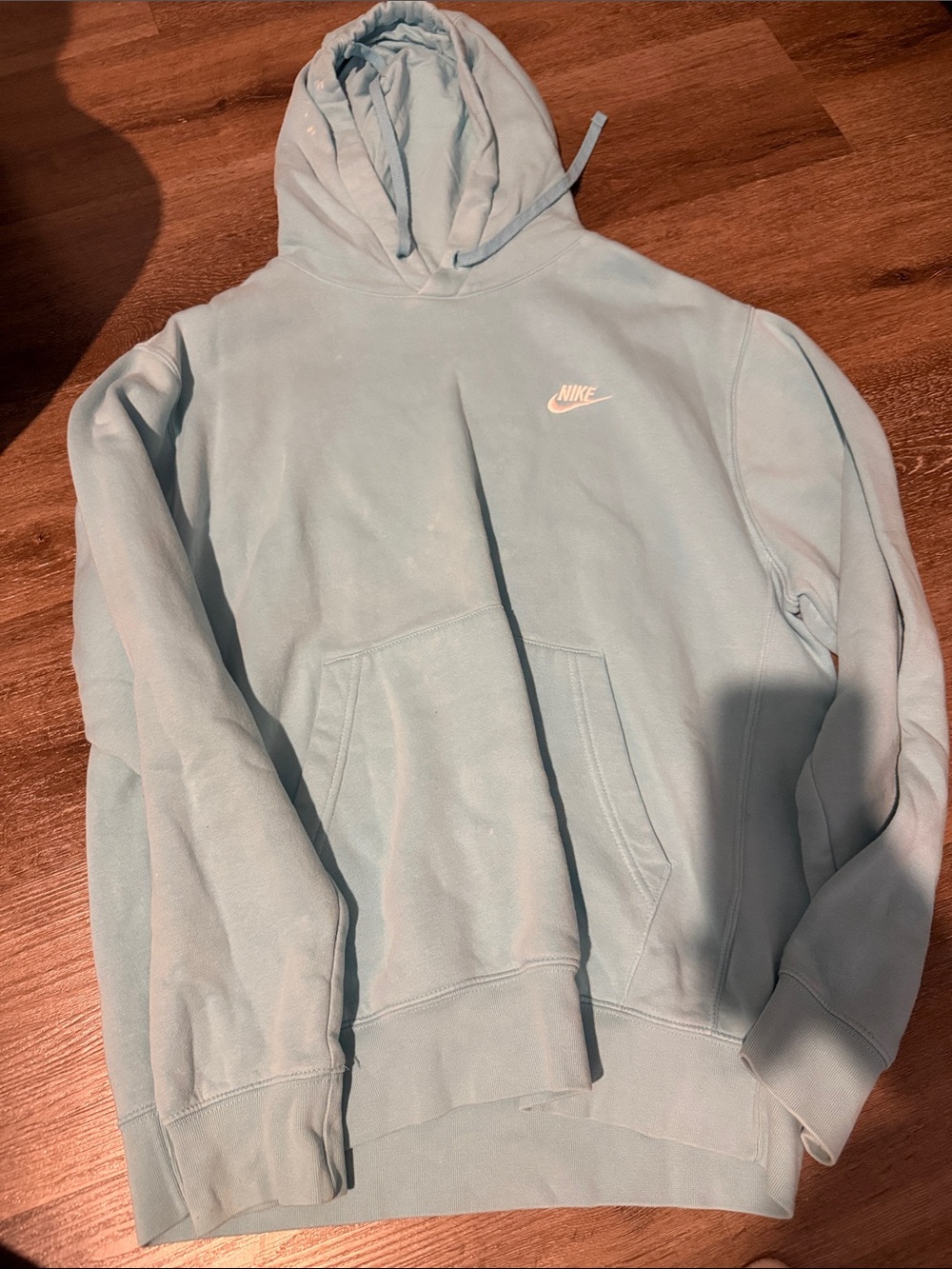 Nike Men’s Light Blue Hoodie Sweatshirt